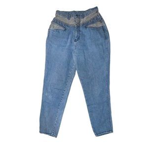 Vintage Gitano Jeans Colorblock Super Highwaist V-Front Denim Curve Glam